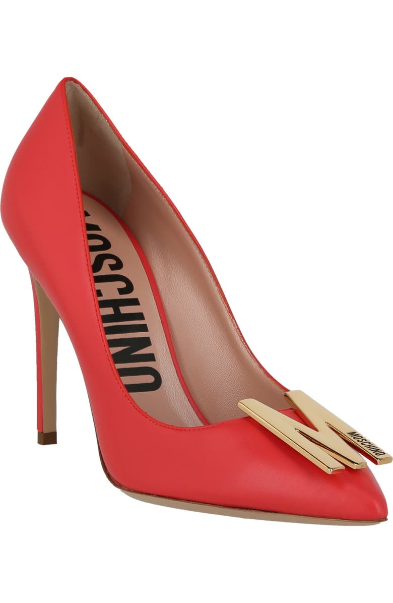 Moschino Logo Pump, Main, color,