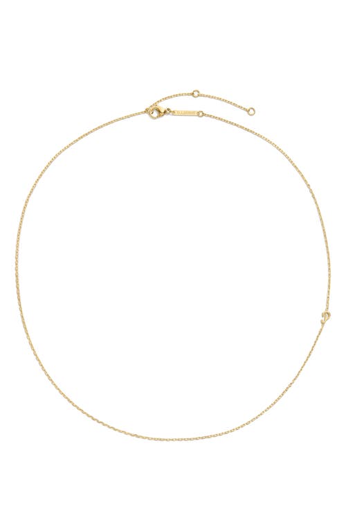 D.LOUISE Initial Chain Necklace in Gold - P at Nordstrom
