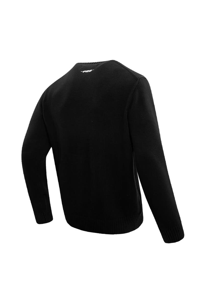 PRO STANDARD Men's Pro Standard Black Las Vegas Raiders Prep Knit Sweater, Alternate, color, Black