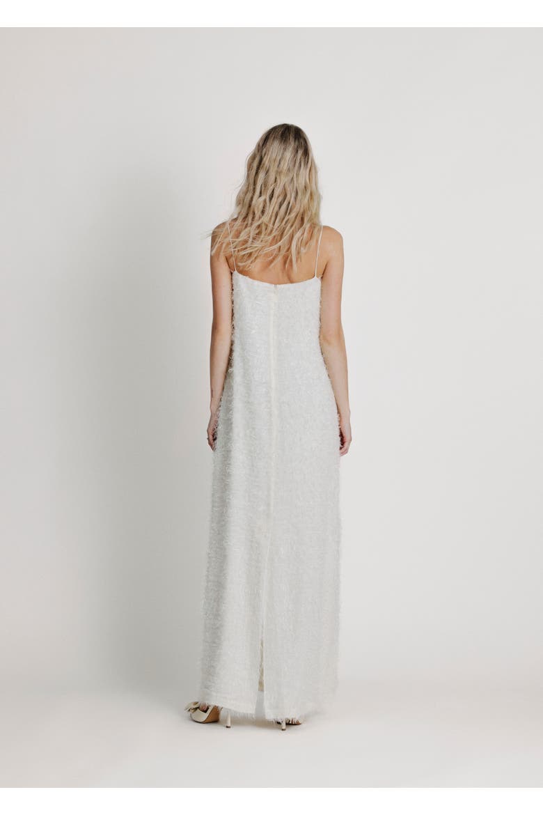 Spaghetti Strap Bridal Dress, Alternate, color, Off White