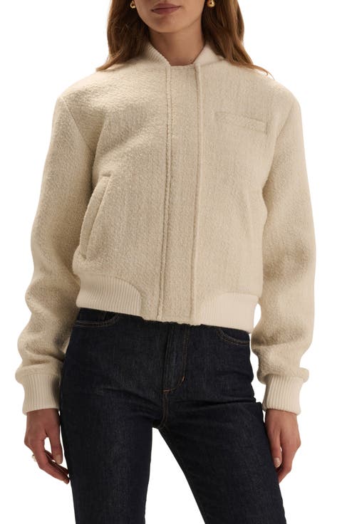 The Bouclé Studio Bomber Jacket
