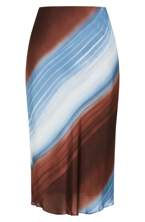 City Chic Levitate Print Skirt In Multi