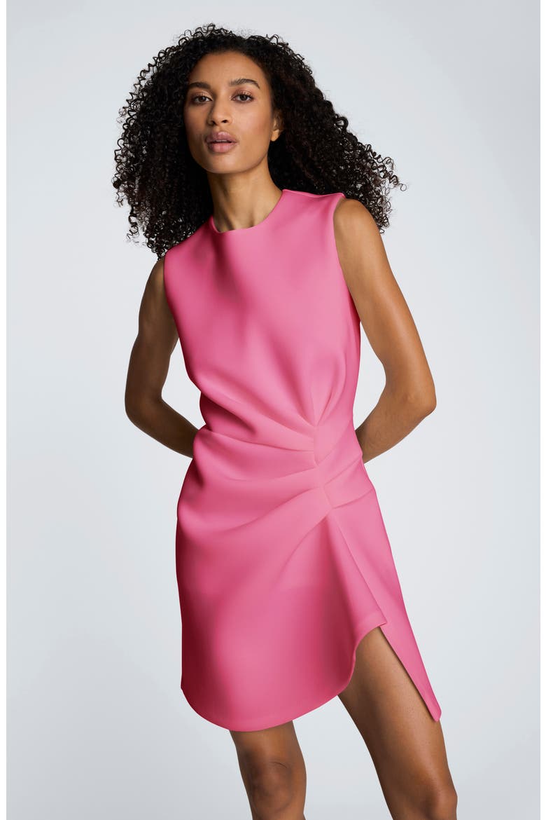 Drape Pleated Sleeveless Dress, Alternate, color, PINK BLISS