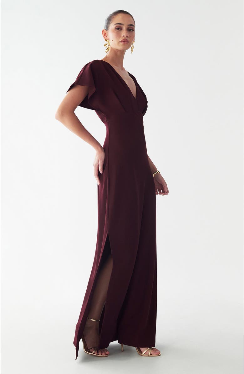 BWLDR Aura Maxi Dress, Alternate, color, Burgundy