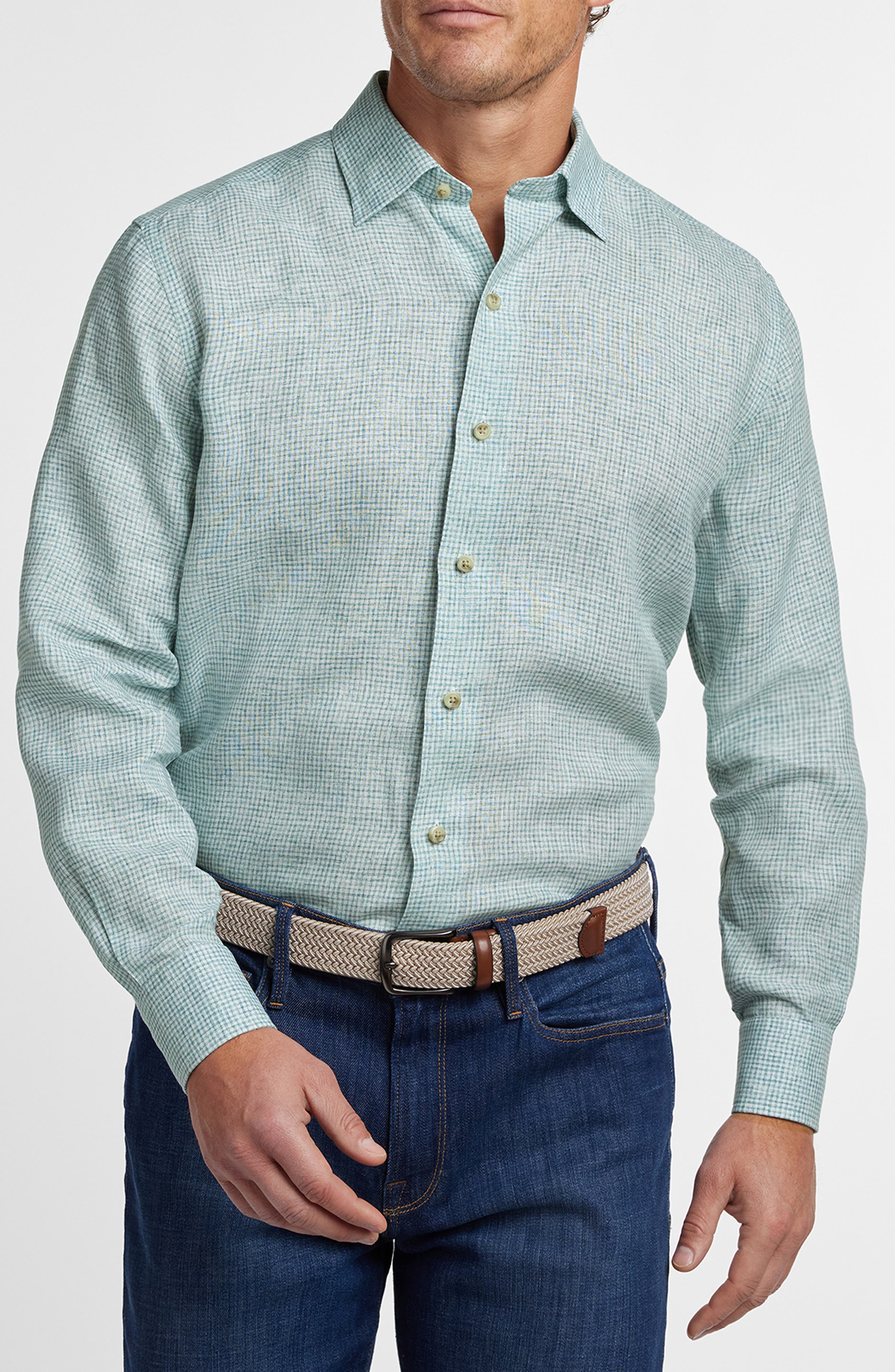 Linen Check Sport Shirt - image 3