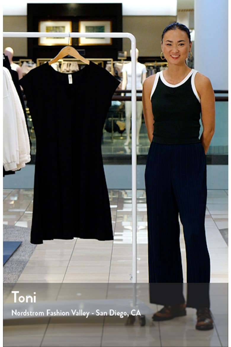 Keyhole Cutout Fit & Flare Dress video