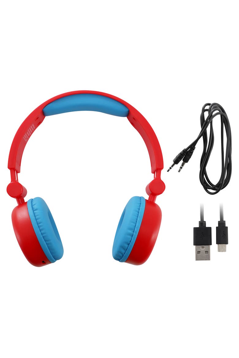 2-in-1 Wired/Wireless Bluetooth Headphones, Alternate, color, Blue