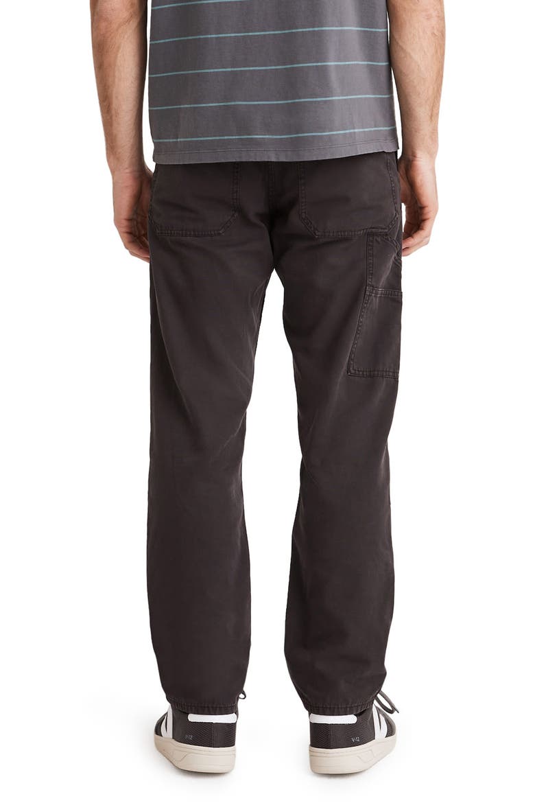 Relaxed Straight Lightweight Workwear Pants, Alternate, color, BLACK COAL