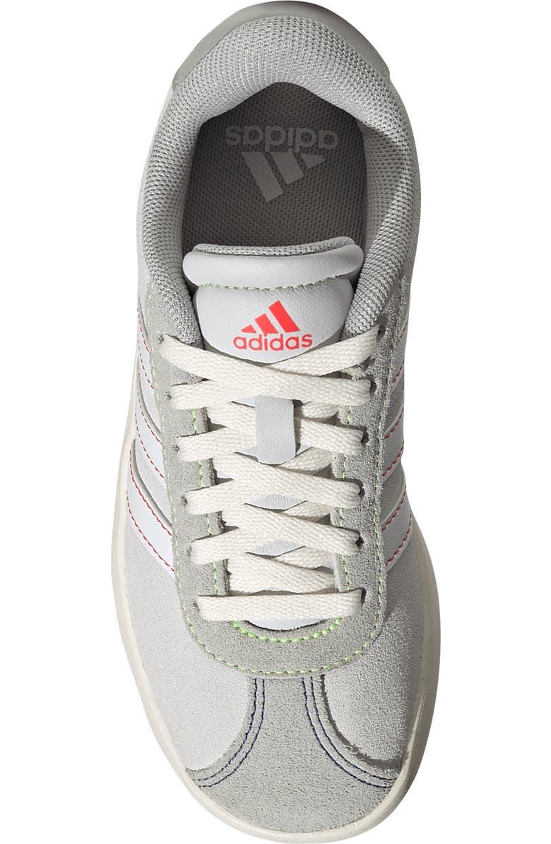 adidas Kids' VL Court 3.0 Sneaker, Alternate, color, Dash Grey/ White/ Lime Burst