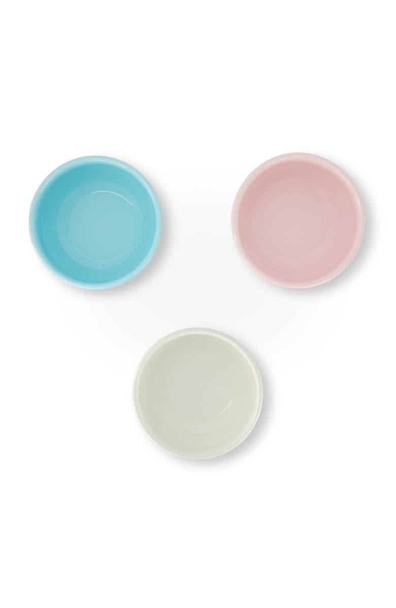 Elifle Two Tone Enamel Cereal Bowl - Set of 4, Alternate, color, Royal Blue & Ivory