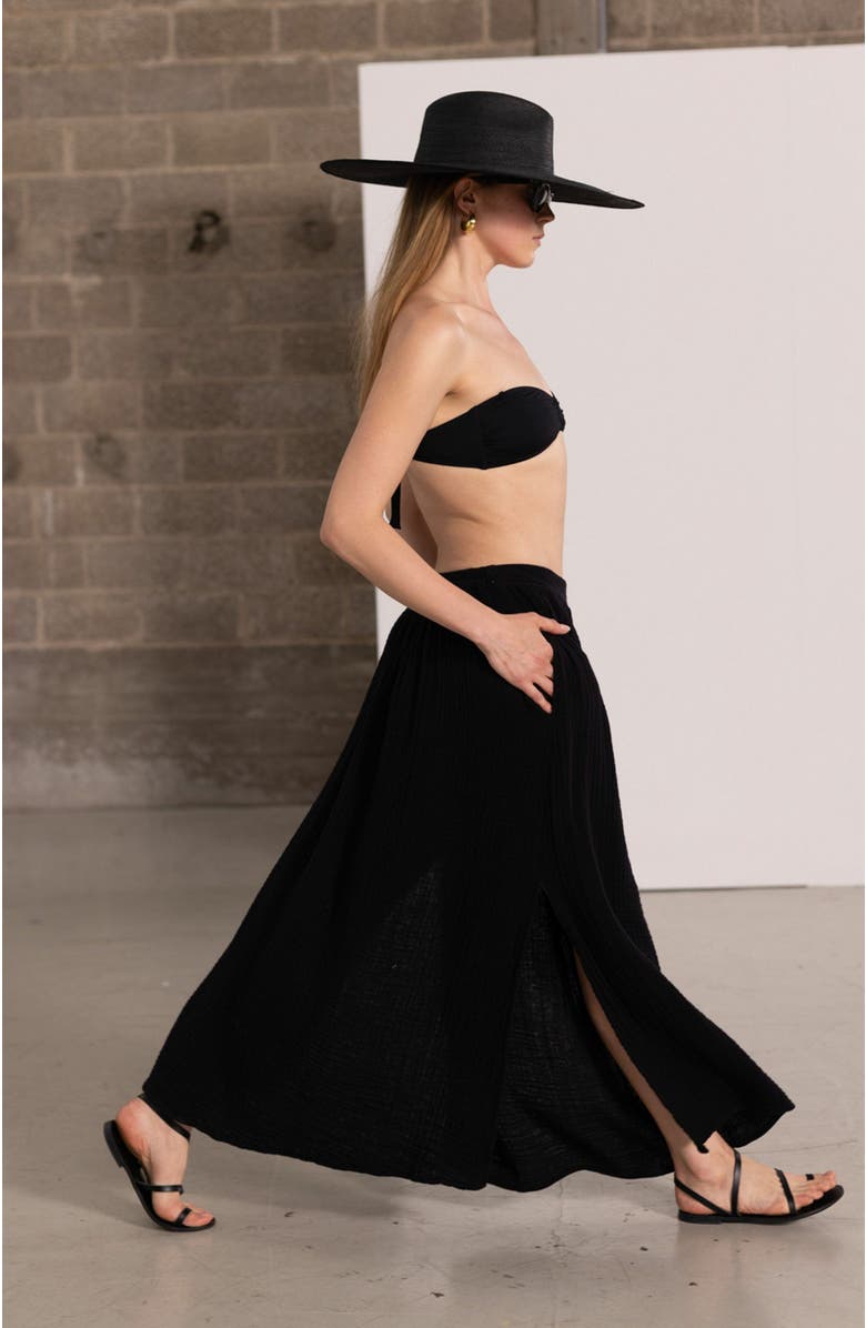 Beach Life by Gottex Resort Midi Swim Cover Up Skirt, Alternate, color, 