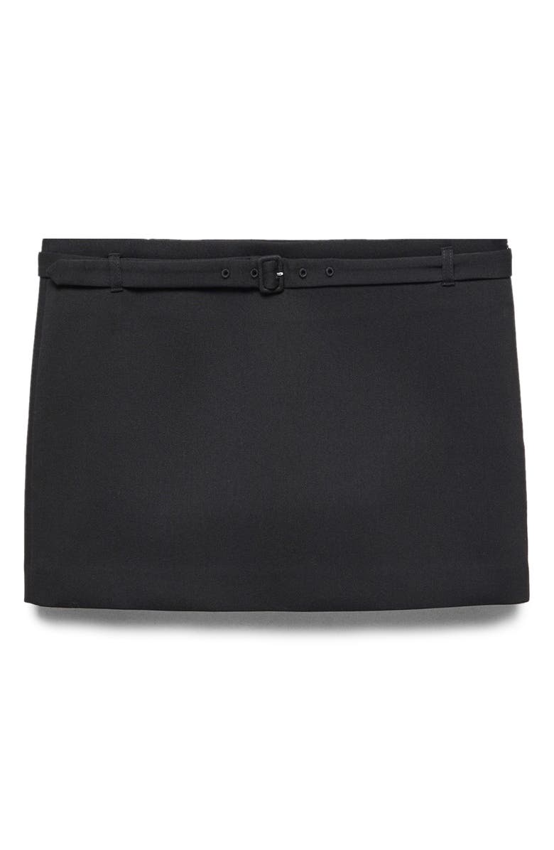 MANGO Straight Belted Miniskirt, Main, color, 