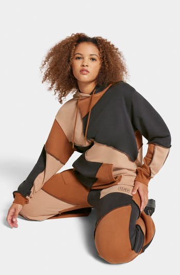 UGG Gender Raini Piecework フーディ UGG RAINI Piecework Hoodie, Cedar BARK Multi, XXS at Amazon