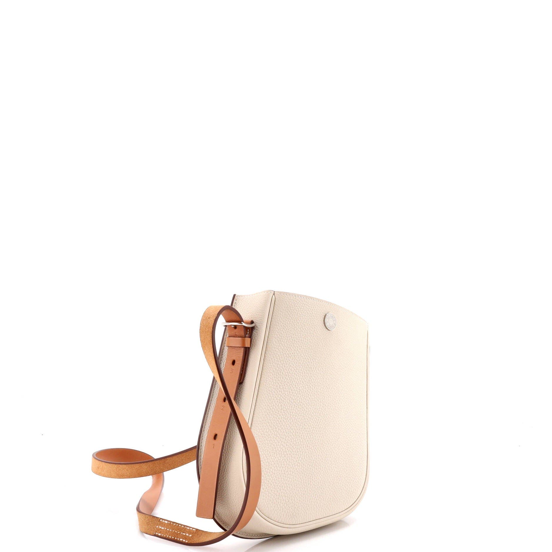 Perspective Cavaliere Bag Togo and Vache Hunter 21, Alternate, color, White