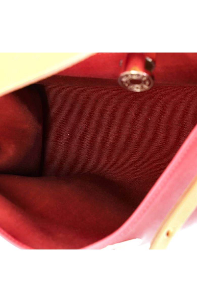 Pre-Owned Hermes Herbag Zip Leather and Toile 31, Alternate, color, Rubis