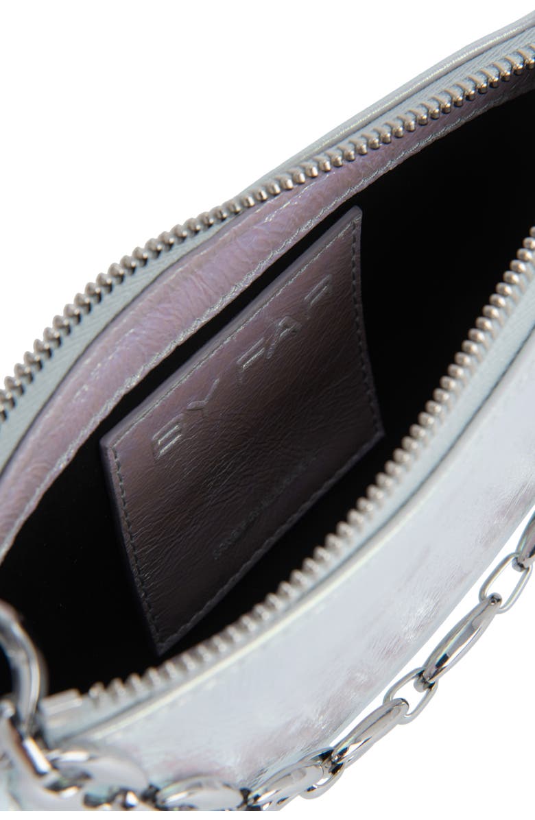 By Far Mini Rachel Metallic Leather Convertible Shoulder Bag, Alternate, color,