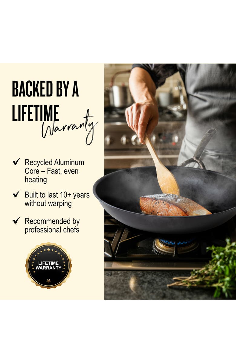 Alva Artist Blue Carbon Steel Frying Pan, Alternate, color, Blue 9.5-Inch