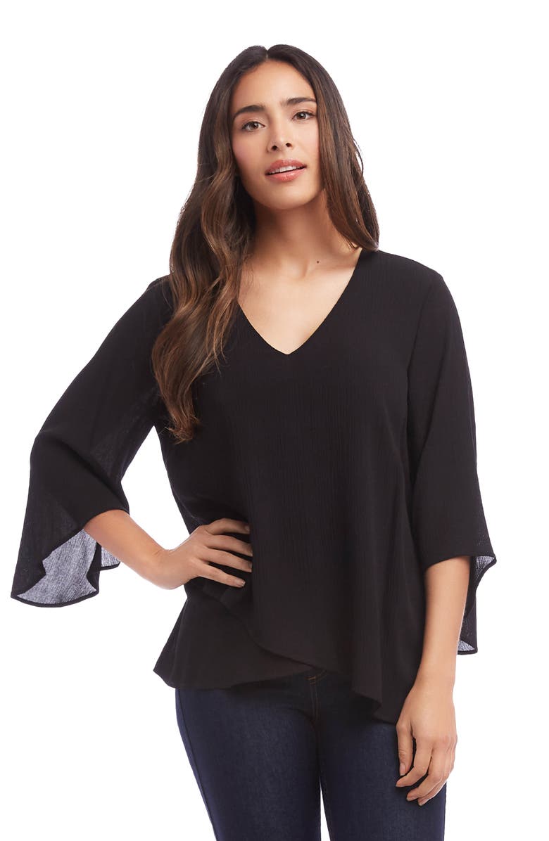 Karen Kane Asymmetric Hem Top, Alternate, color, 