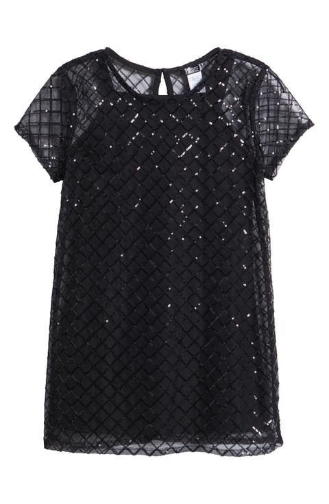 Kids' Sequin Mesh Dress (Big Kid)