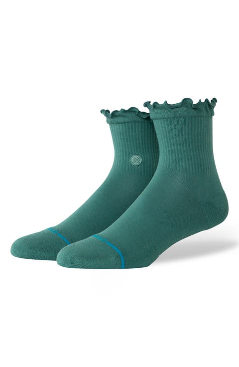 Icon Ruffle Quarter Socks