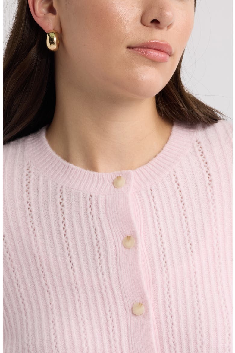 Crewneck Cardigan, Alternate, color, PINK CAKE