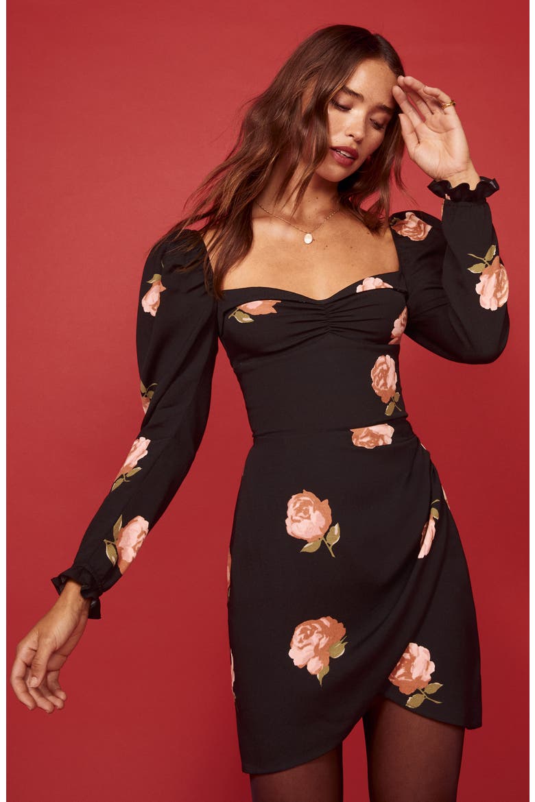 Amala Floral Minidress, Alternate, color, INGRID
