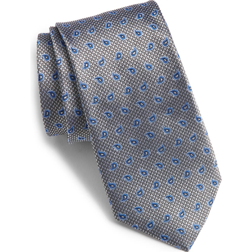 Nordstrom Neat Silk Tie In Gray