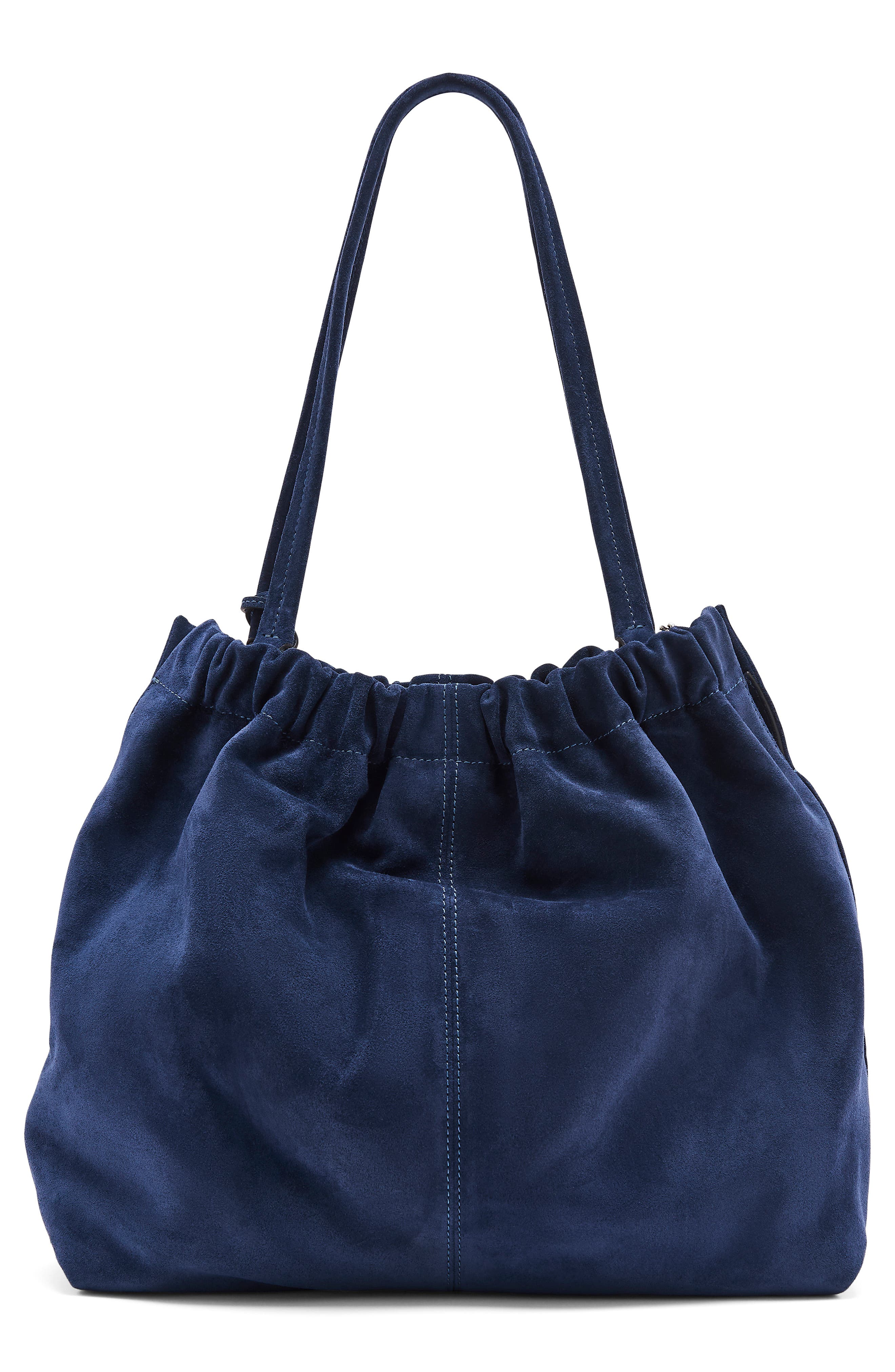 Marc Jacobs The Cristina Suede Tote, Alternate, color, Navy