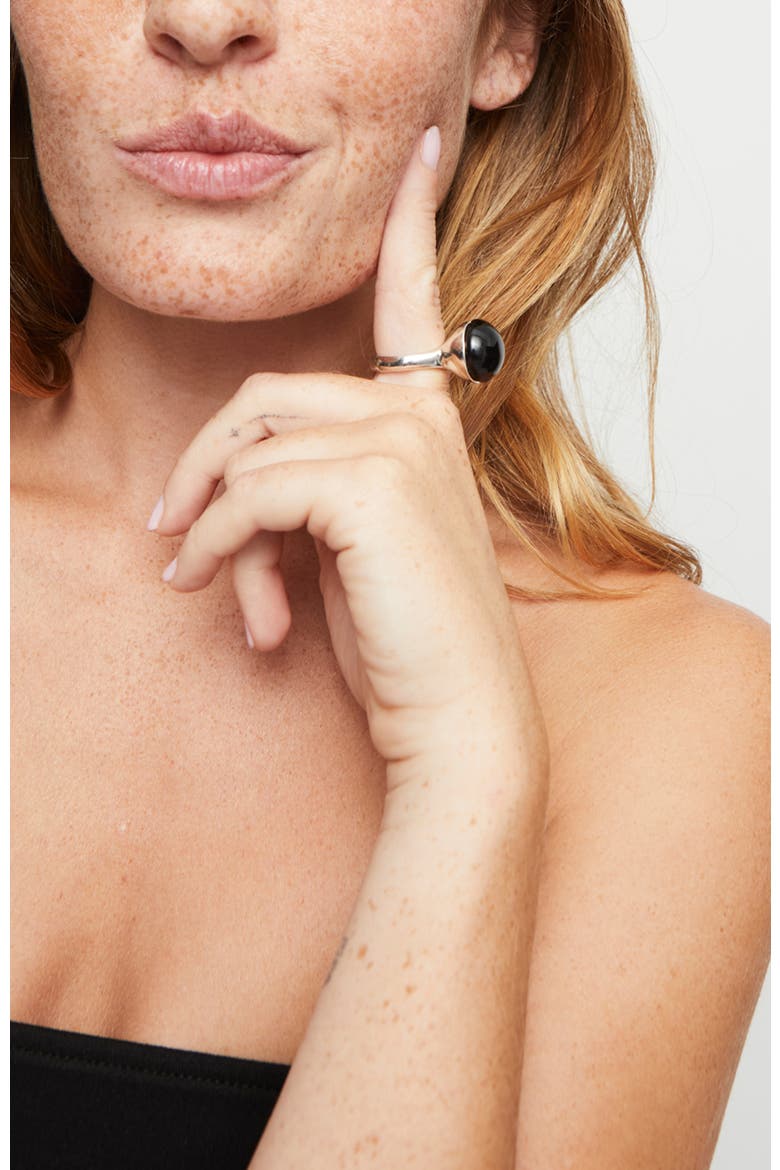 Eclipse Murano Ring, Alternate, color, Silver