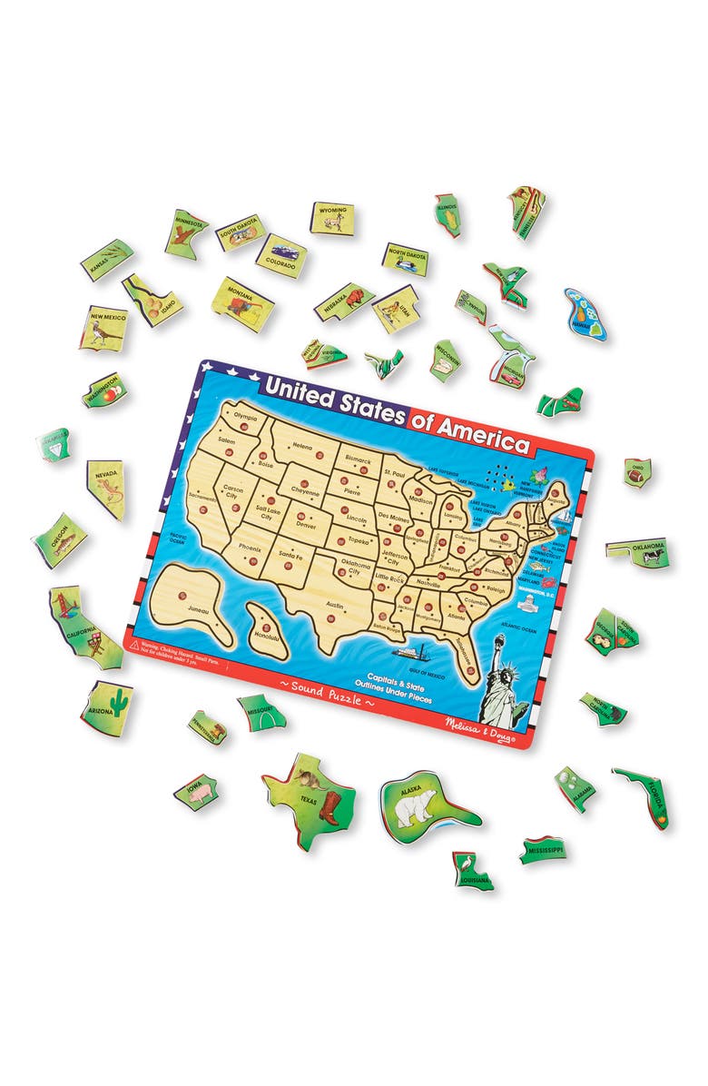 Melissa & Doug USA Sound Puzzle, Alternate, color,