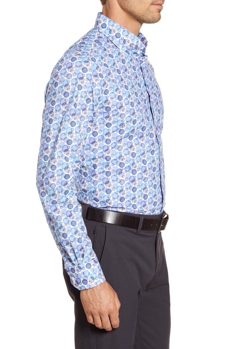 Regular Fit Button-Up Shirt, Alternate, color, BLUE