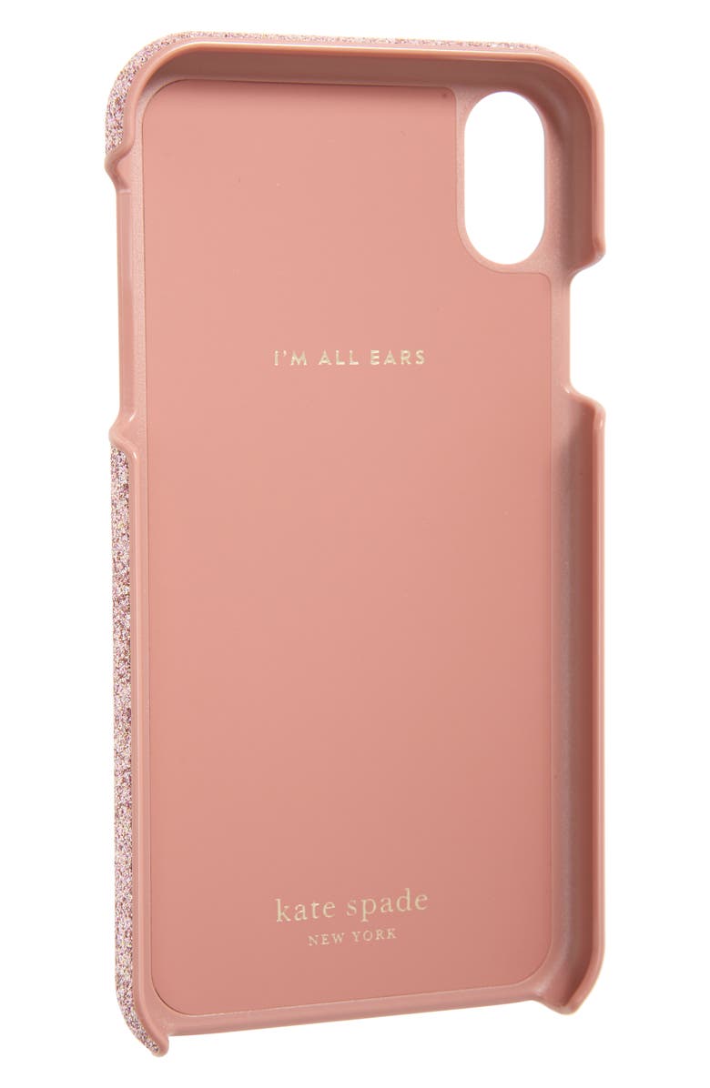 Kate Spade New York glitter iPhone X/Xs/Xs Max & XR case, Alternate, color, 