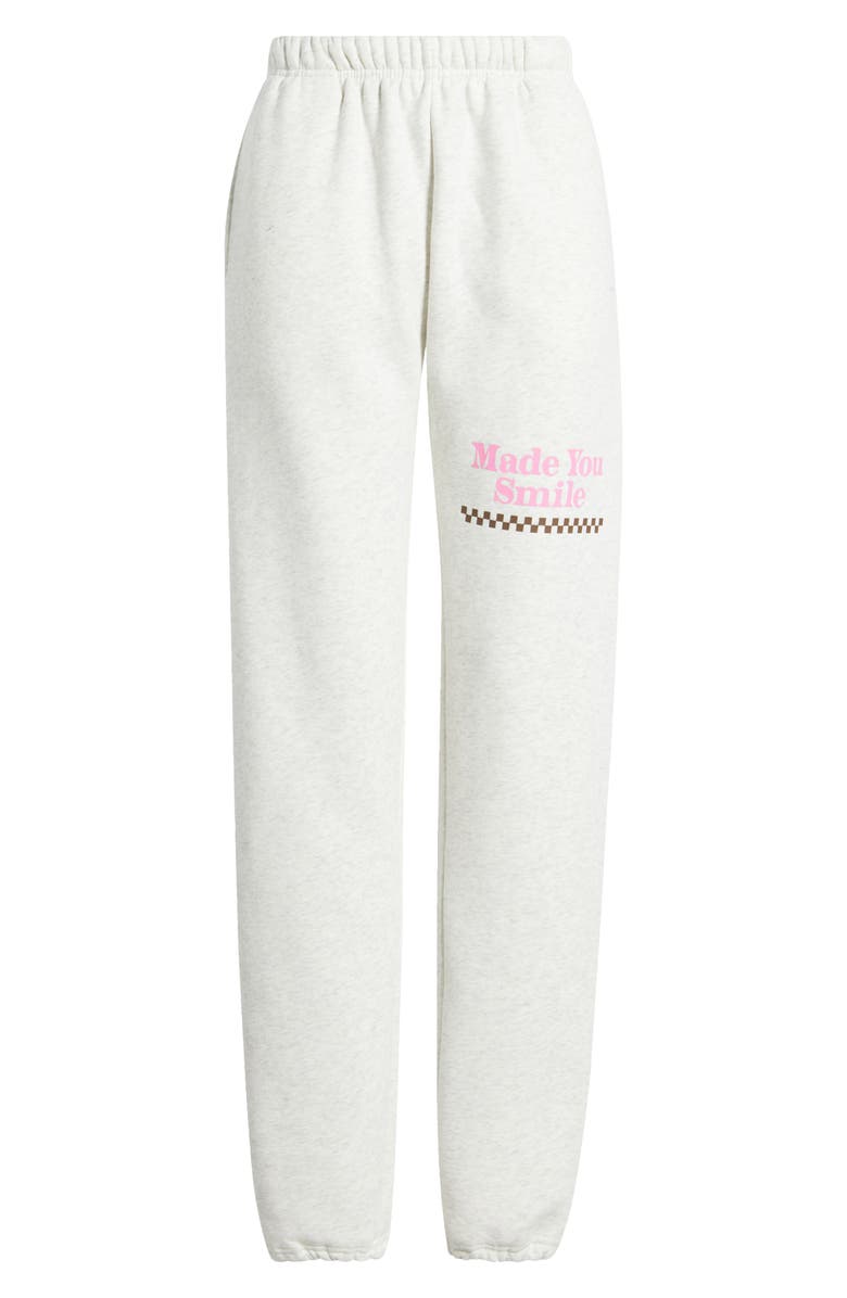 THE MAYFAIR GROUP Made You Smile Graphic Sweatpants, Alternate, color, Grey