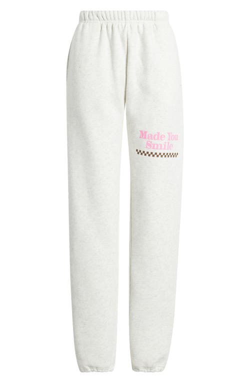THE MAYFAIR GROUP THE MAYFAIR GROUP MADE YOU SMILE GRAPHIC SWEATPANTS 