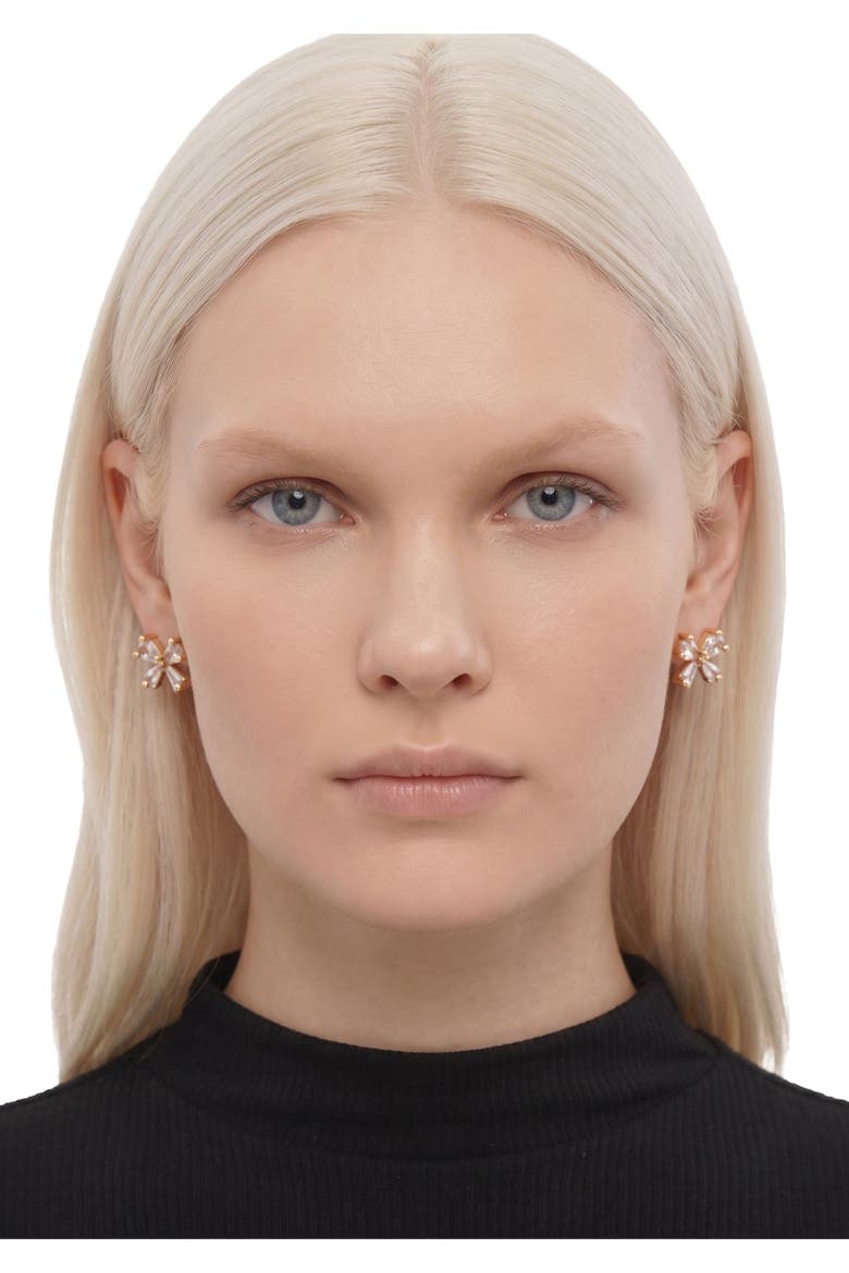 Kala Bow Studs, Alternate, color, Gold