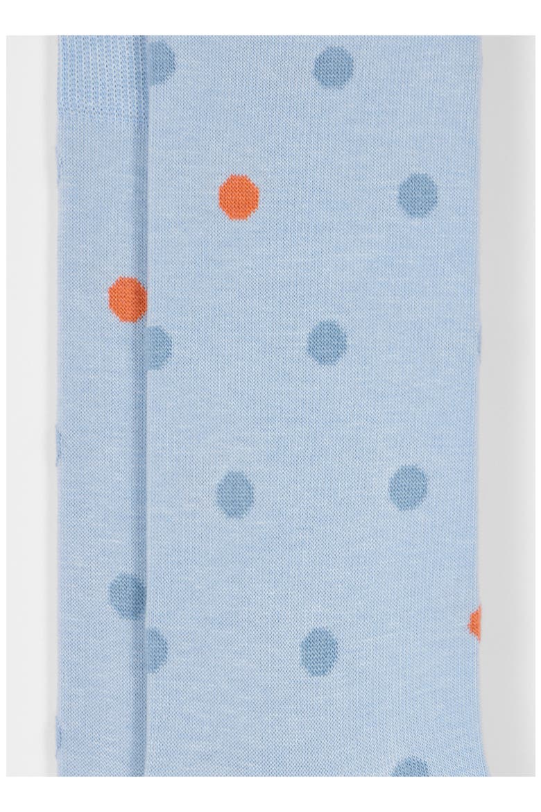 Orlando Polka Dot Dress Socks, Alternate, color, LIGHT BLUE