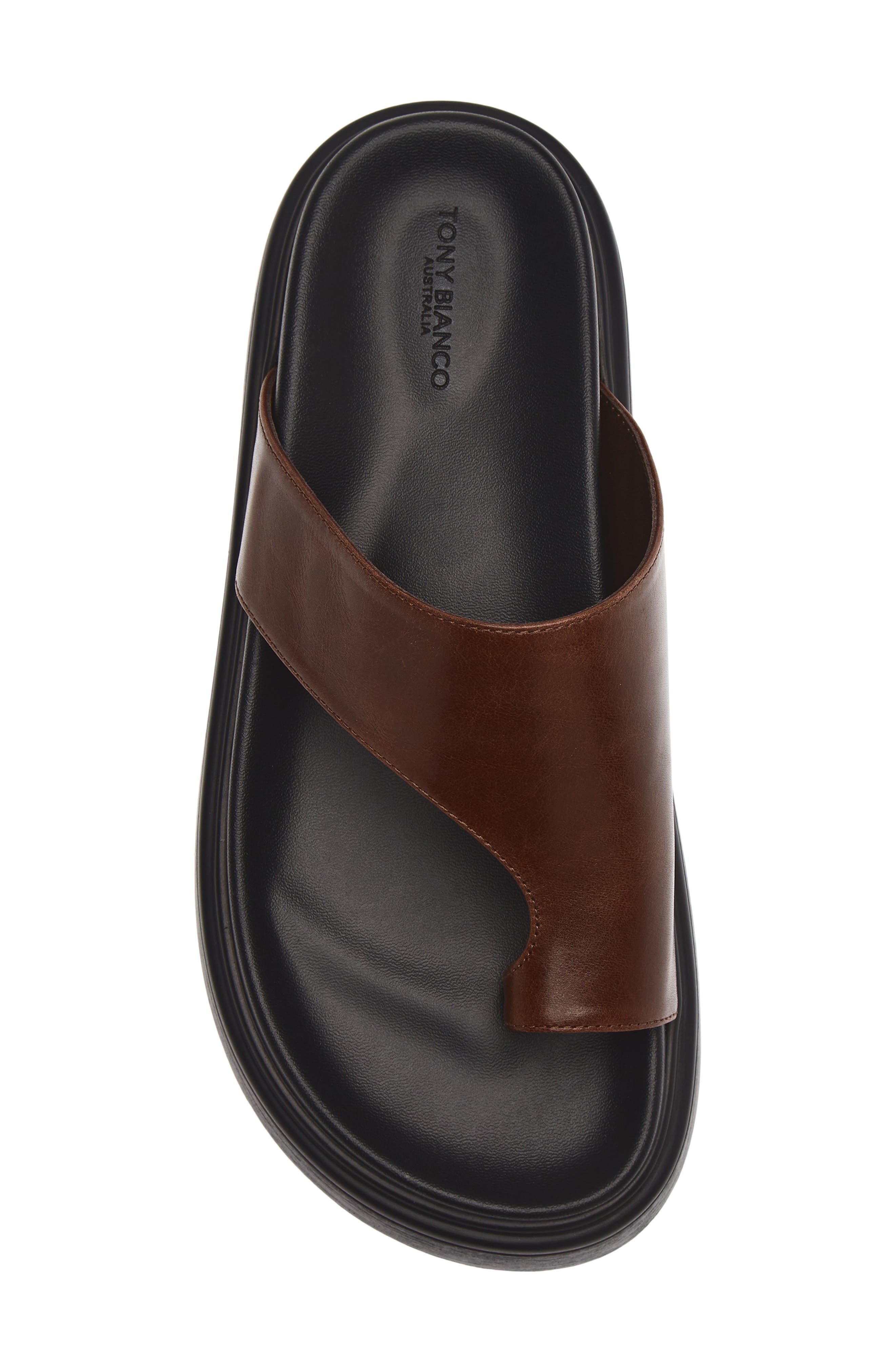 Jazzy Toe Loop Sandal, Alternate, color, CHOCOLATE VINTAGE