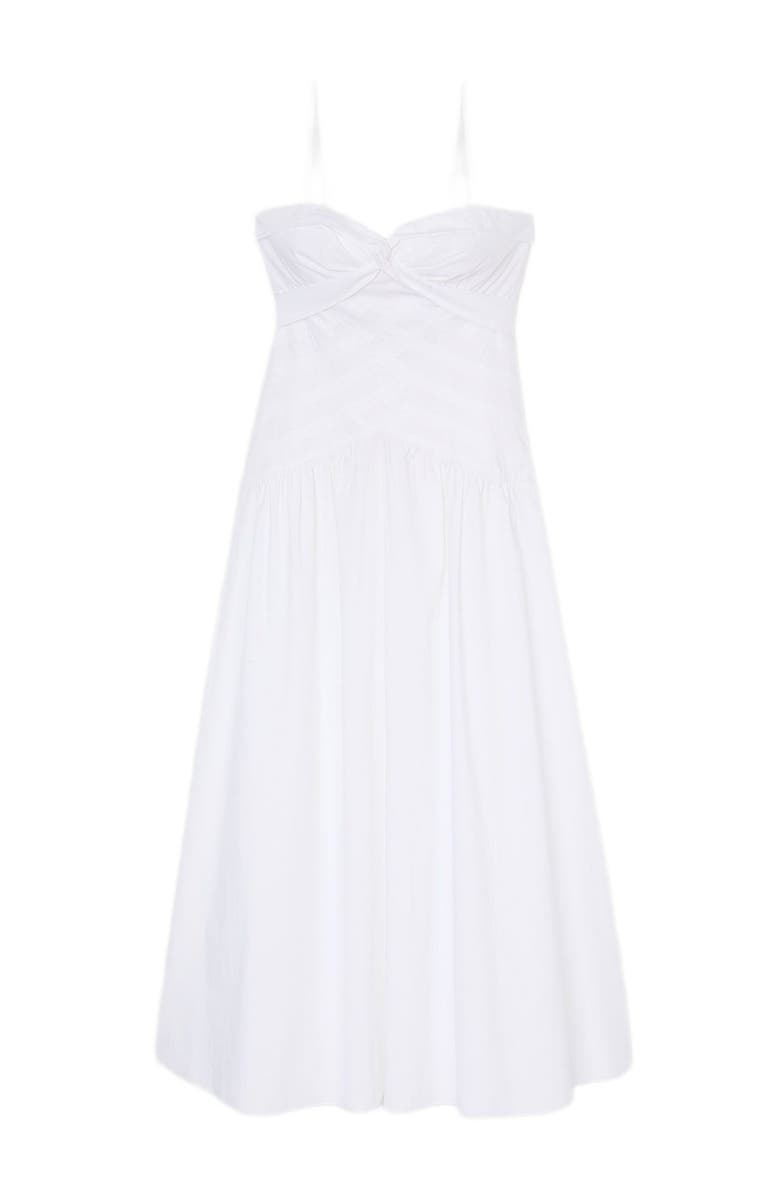 SANDRO Draped bustier maxi dress, Alternate, color,