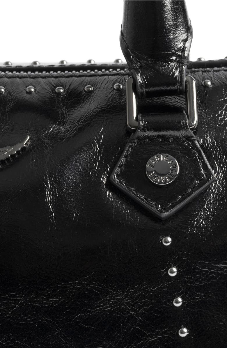 Zadig & Voltaire Extra Small Sunny Vibe Stud Bag, Alternate, color, Black