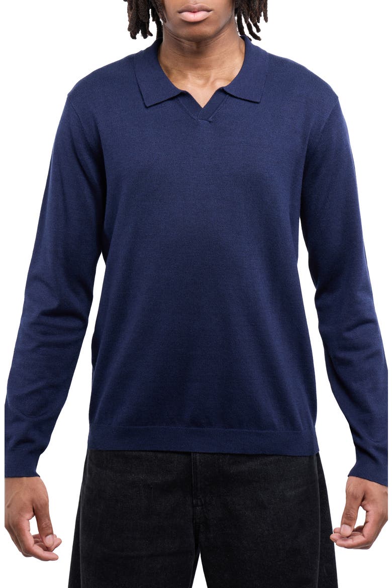 John Collared Sweater, Main, color, SLATE