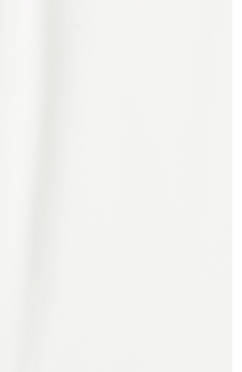 McQueen Alexander McQueen Embellished Neck Crepe Sheath Gown, Alternate, color, 