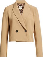Anne Klein Double Breasted Crop Blazer