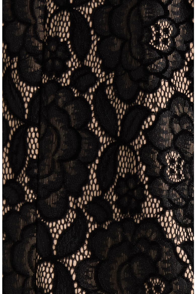 Bonded Lace Jacket, Alternate, color, BLACK NUDE