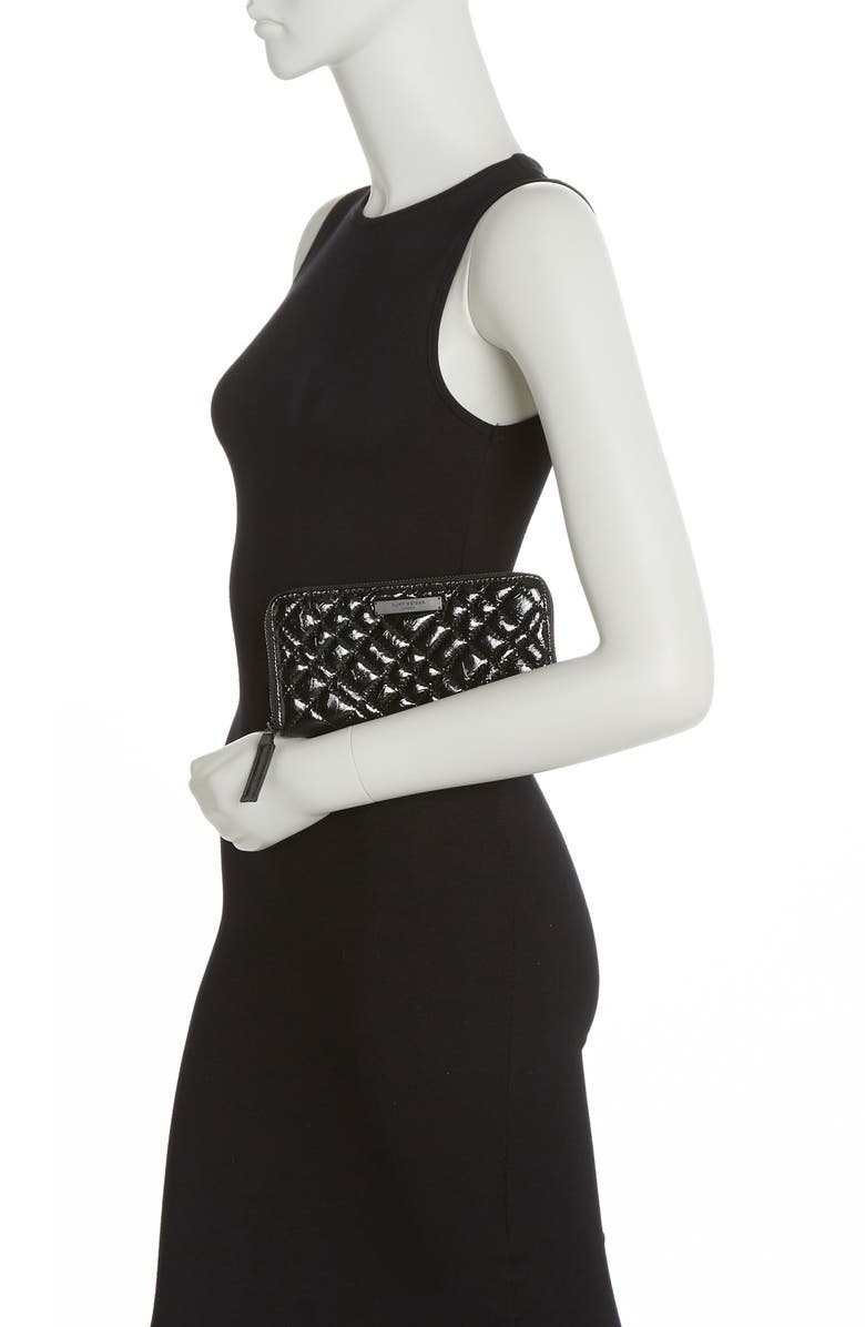 Kurt Geiger London Zip Around Leather Wallet, Alternate, color,
