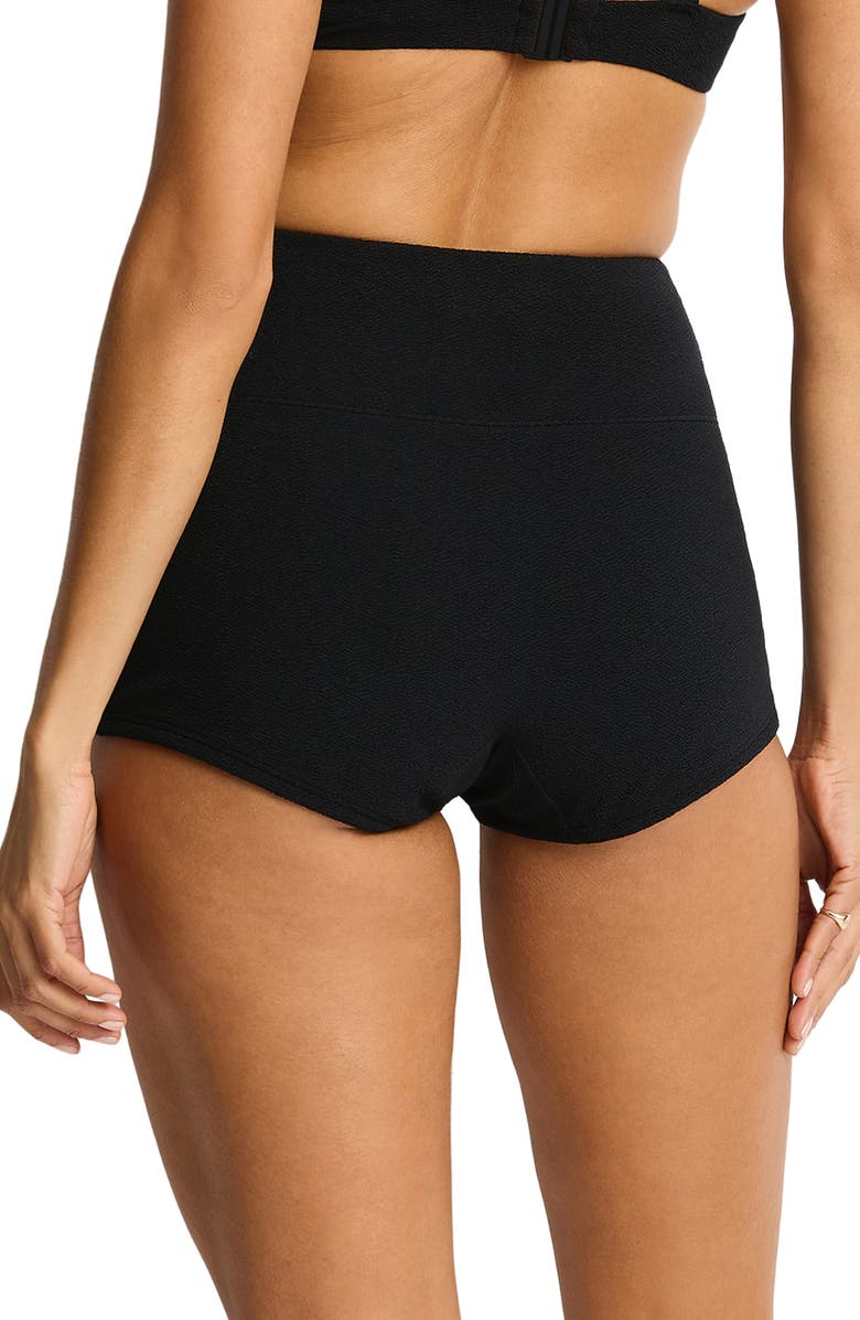 Sea Level Surf Swim Shorts, Alternate, color, Black