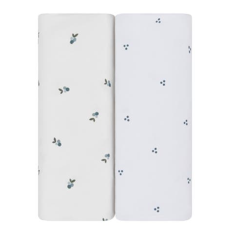 Baby Fitted Waterproof Crib Sheet Set 2 Pack