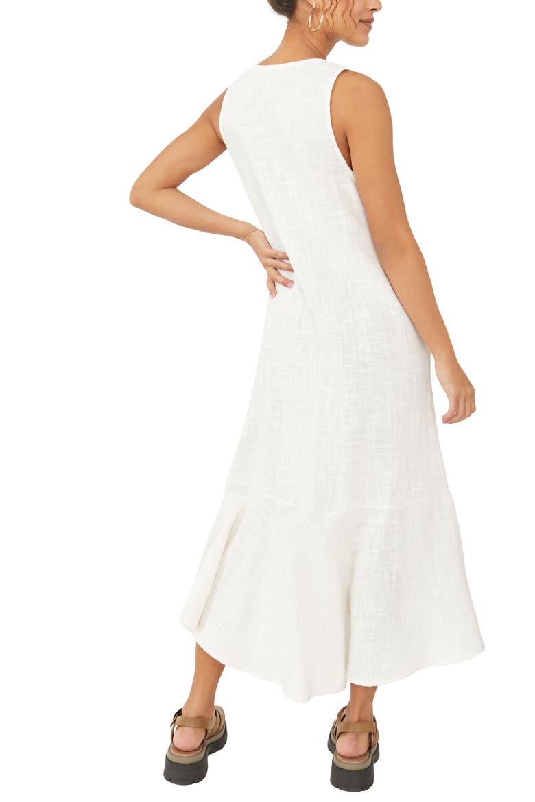 Valerie Sleeveless Cotton Maxi Dress, Alternate, color, IVORY