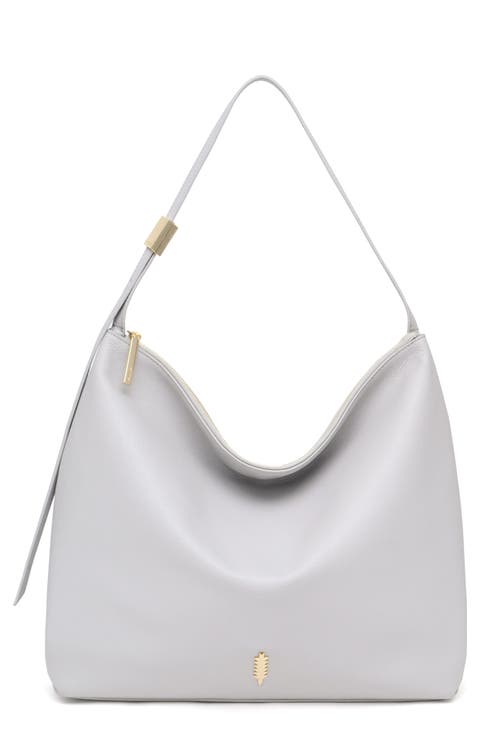 Gina Angular Leather Hobo Bag