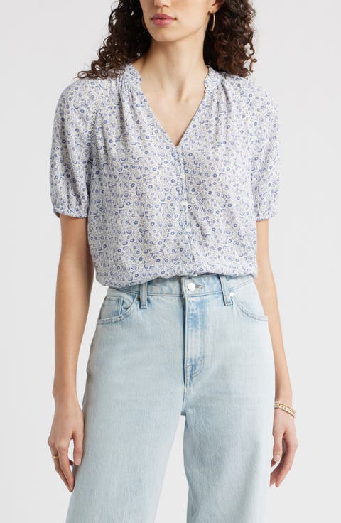 Floral Button-Up Top