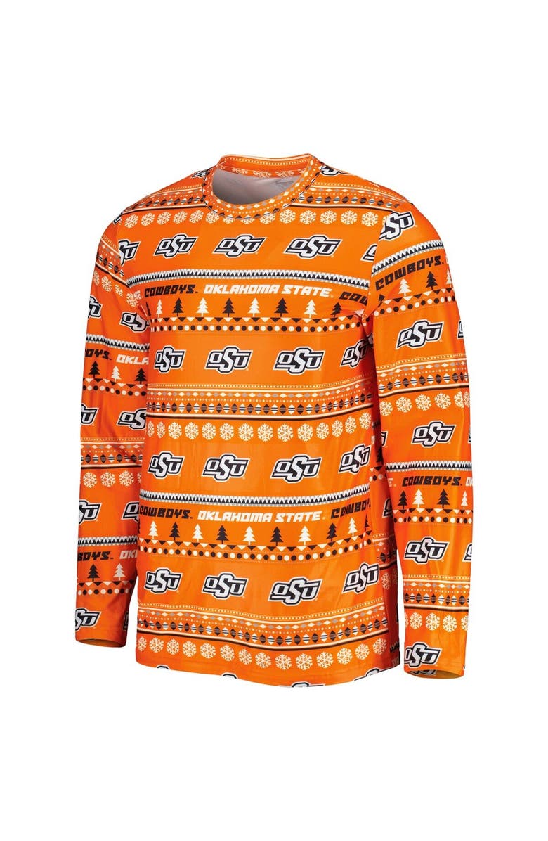 CONCEPTS SPORT Men's Concepts Sport Orange Oklahoma State Cowboys Swivel Long Sleeve T-Shirt & Pants Sleep Set, Alternate, color, Orange